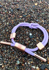Violet II Women's Knotaclat Bracelet in Lavender/Rose Gold