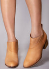 Leilani Leather Bootie in Honey