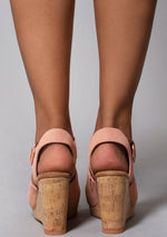 Toms Tropez Wedge Sandals in Coral