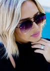 Megan 2 Sunglasses in Black Fade