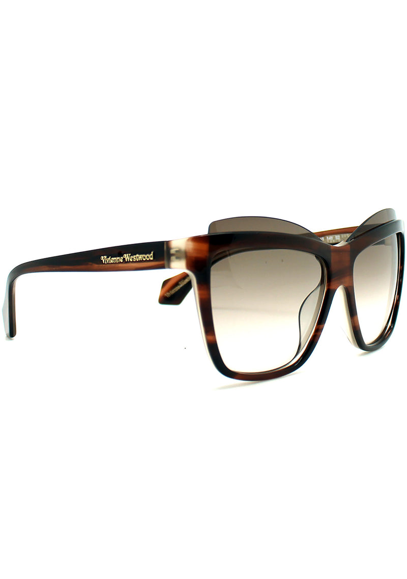 Vivienne Westwood Cat Eye Sunglasses in Brown