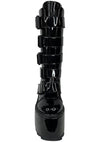 Dune Techno Platform Boots in Black