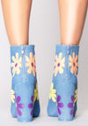 Jem Daisies Ankle Boots in Denim