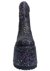 Krush Platform Boots in Black Glitter