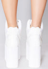 Qozmo Hi 2 Platform Sneakers in White