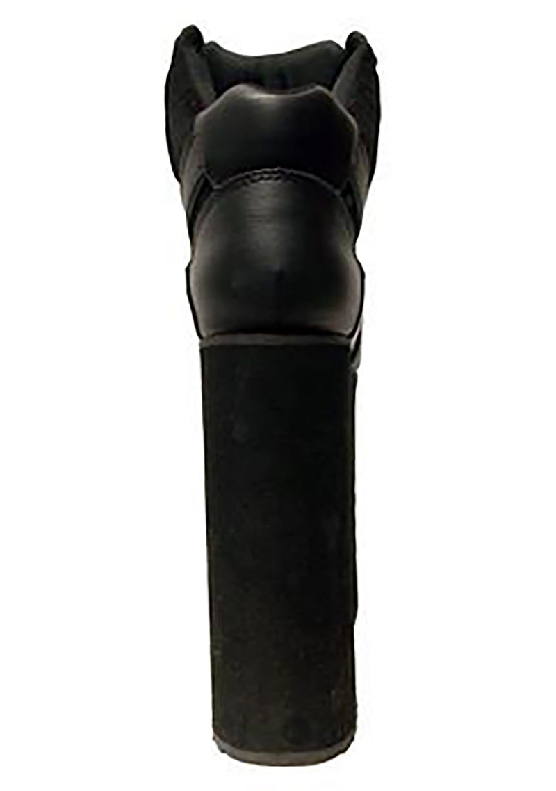 Qozmo Sky Hi Platform Sneakers in Black