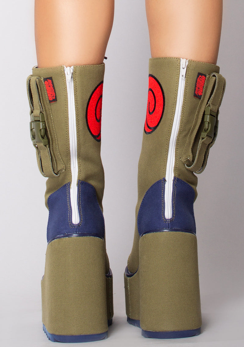 X Naruto Dune Kakashi Cosplay Platform Boots