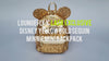 X LASR Exclusive Disney Yellow Gold Sequin Minnie Mini Backpack