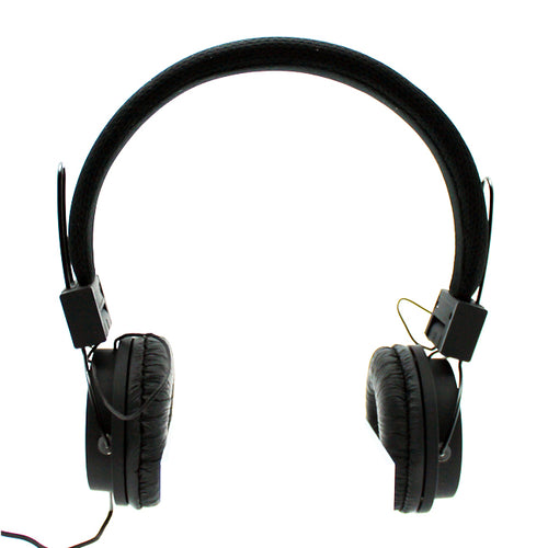 Mesh Stereo Headphones in Black